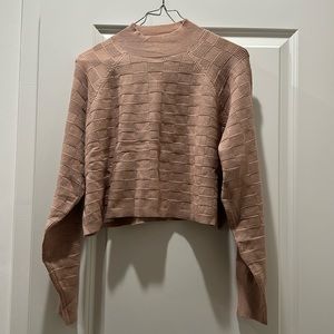Cropped Mockneck Sweater